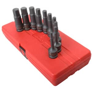 1/2 in. Drive SAE Impact Hex Driver Set (10-Piece)