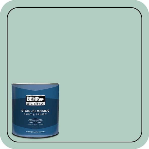 BEHR ULTRA 1 qt. #M430-3 Wintergreen Dream Extra Durable Satin Enamel Interior Paint & Primer
