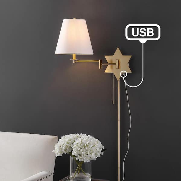 Hardwired wall sconce with pull deals chain