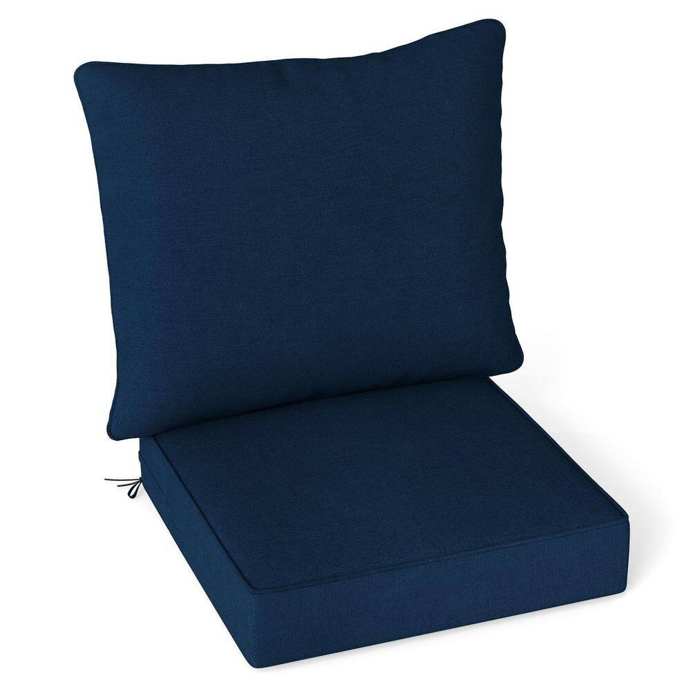 31 in. W x 25.5 in. H Replacement Outdoor Lounge Chair Cushion Pads Set with Rope Belts in Blue price history on PriceWatchPro