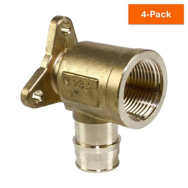 ProPEX 1 in. PEX-A Expansion Barb x 1 in. FIP Lead-Free Brass 90-Degree Drop Ear Elbow (4-Pack)
