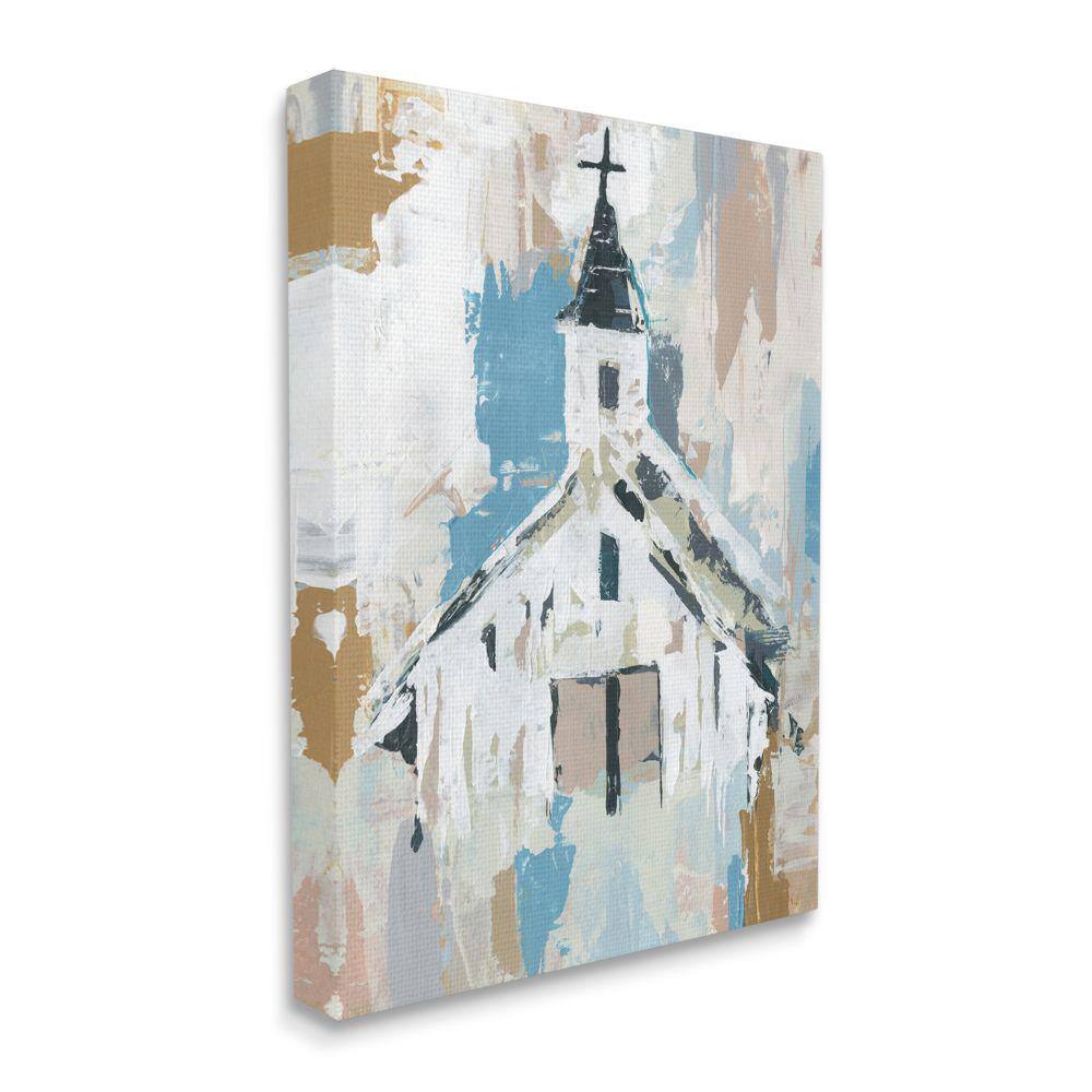 Distressed Country Church House Abstract Pattern By Annie Warren Unframed Print Religious Wall Art 24 in. x 30 in. price history on PriceWatchPro