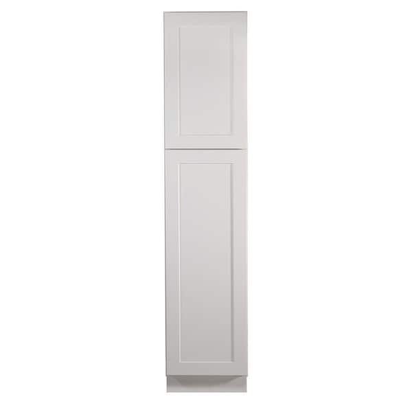 Design House Brookings Plywood Assembled Shaker 18x84x24 in. 2-Door Pantry/Utility Kitchen Cabinet in White