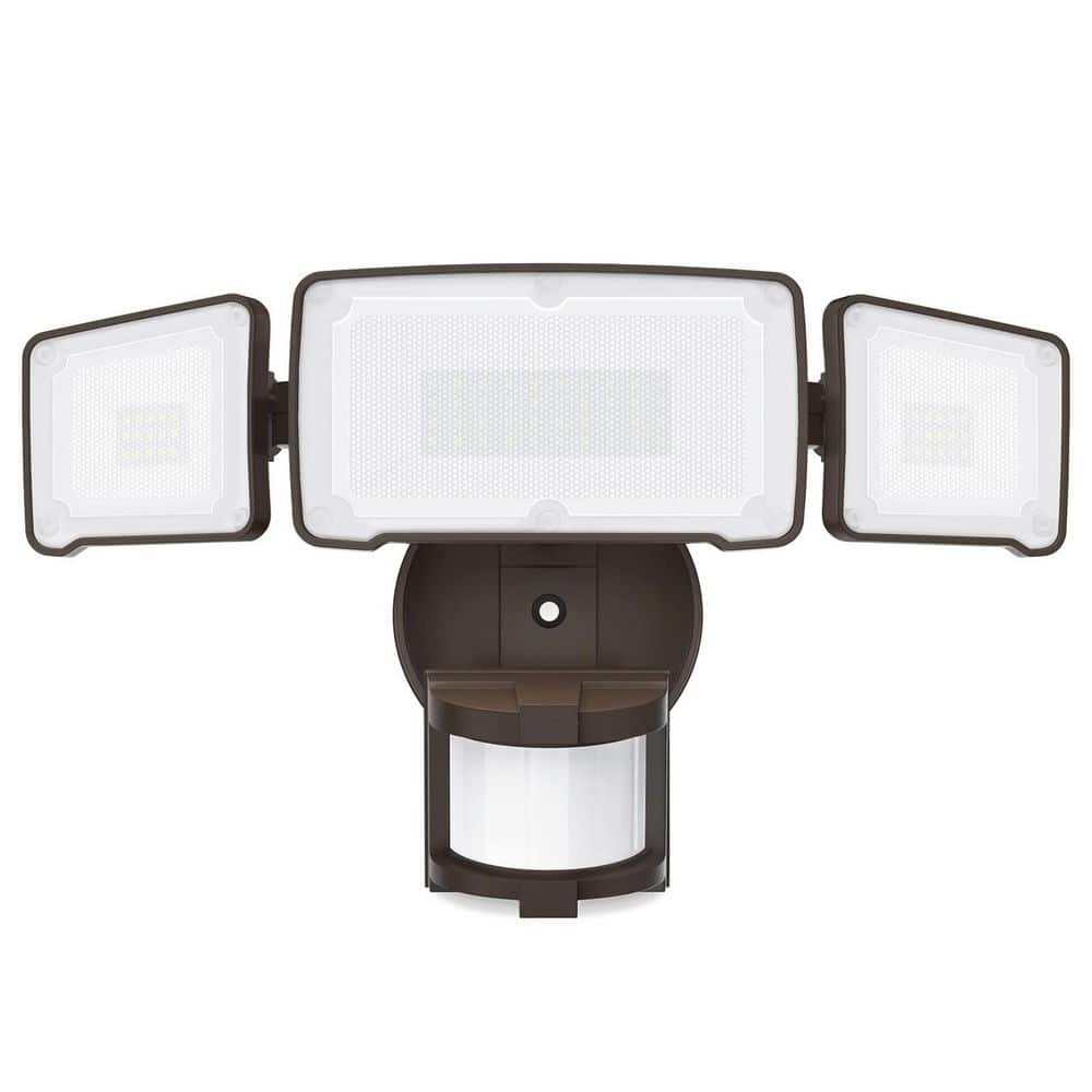 38-Watt LED Motion Sensor Outdoor Flood Light Wall Mount Dusk to Dawn Control Brown IP65 Waterproof 1-Pack price history on PriceWatchPro