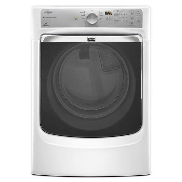 Maytag Maxima XL 7.4 cu. ft. Gas Dryer with Steam in White-DISCONTINUED