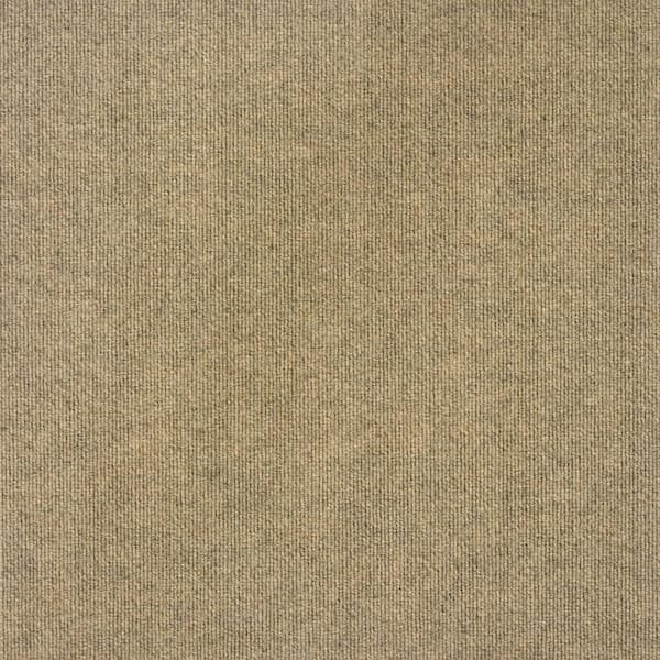 Shuffle Taupe Carpet Tiles - 24 x 24 Indoor/Outdoor, Peel and