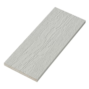 4/4 in. x 8 in. x 16 ft. Light Gray Woodgrain Composite Prefinished Trim Board (2-Pack)