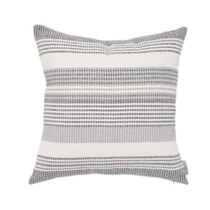 Freja Woven Stripes 18 in. x 18 in. Pillow