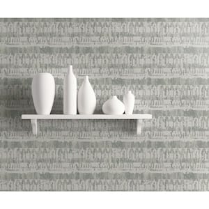 Ibiza Metallic Silver, Grey, and Off-White Faux Paper Strippable Roll (Covers 56.05 sq. ft.)