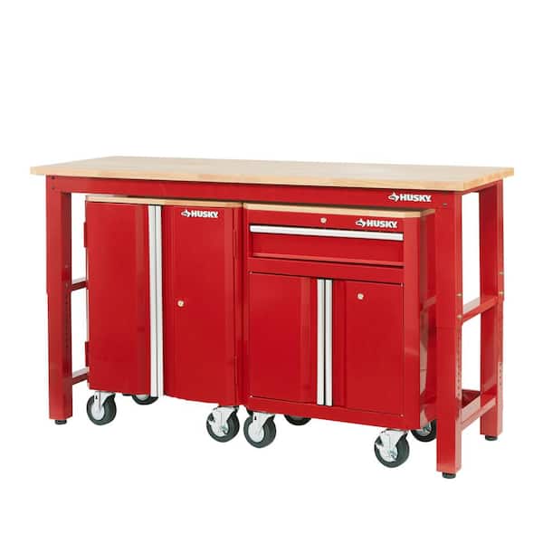 Husky 3-Piece Ready-to-Assemble Steel Garage Storage System in Red