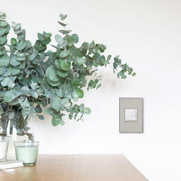 adorne 1 Gang Decorator/Rocker Wall Plate, True Linen (1-Pack)