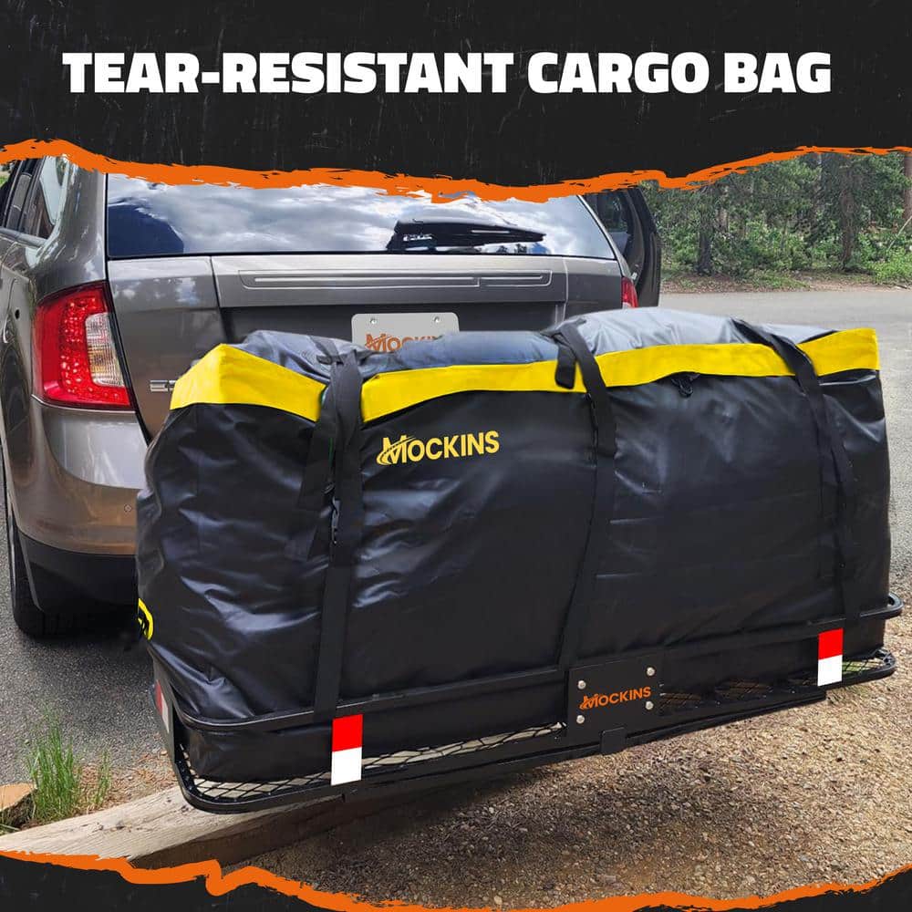 Mockins 20 Cu Ft Yellow and Black Waterproof Hitch Cargo Carrier Bag