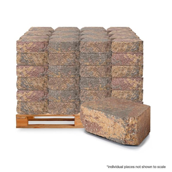 6.75 in. L x 11.63 in. W x 4 in. H Sierra Blend Retaining Wall Block (144 Pieces/ 46.6 Sq. Ft. / Pallet)