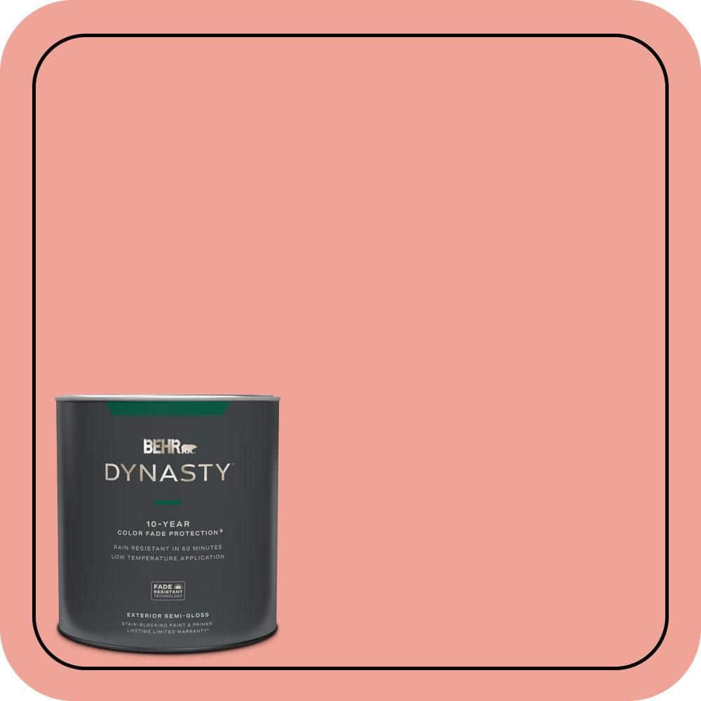 1 qt. #170D-4 Peach Tile Semi-Gloss Enamel Exterior Stain-Blocking Paint & Primer price history on PriceWatchPro