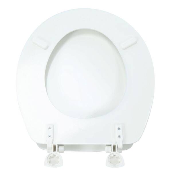 Glacier Bay Round Closed Toilet Seat Lift-Off Front White Standard Quality New 