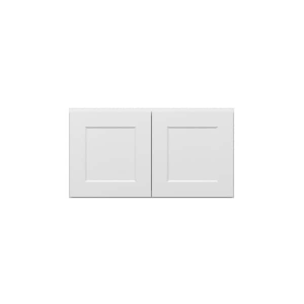 Norfolk Assembled 33 in. W x 18 in. H x 12 in. D Plywood Wall Cabinet in Painted White