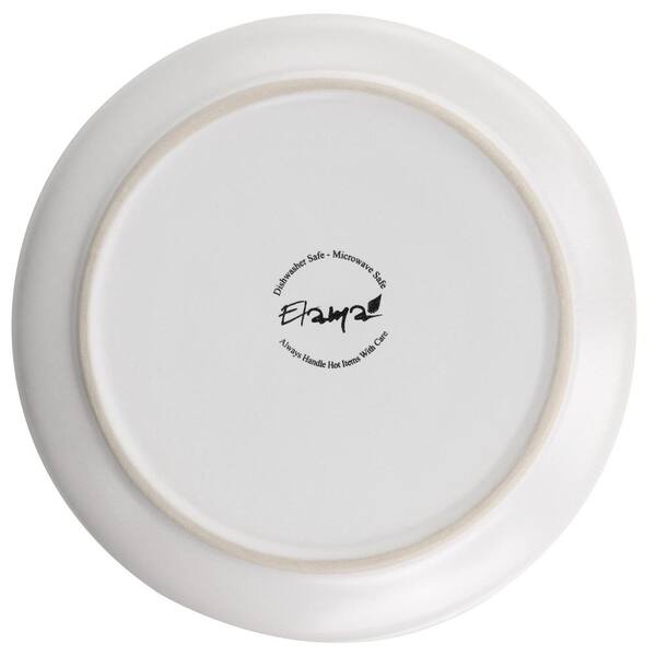 MR.R Set of 6 Sublimation Blanks White Ceramic Moon Plate with  Stand,Porcelain Plates, 10 inch Round Dessert or Salad Plate, Lead-Free,  Safe in Microwave, Oven, and Freezer 