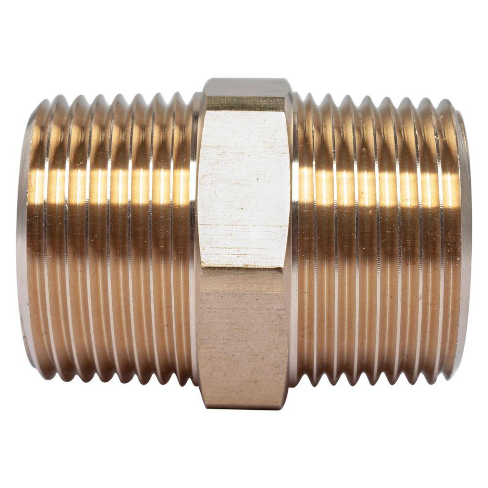 1 in. MIP Brass Pipe Hex Nipple Fitting (5-Pack) price history on PriceWatchPro