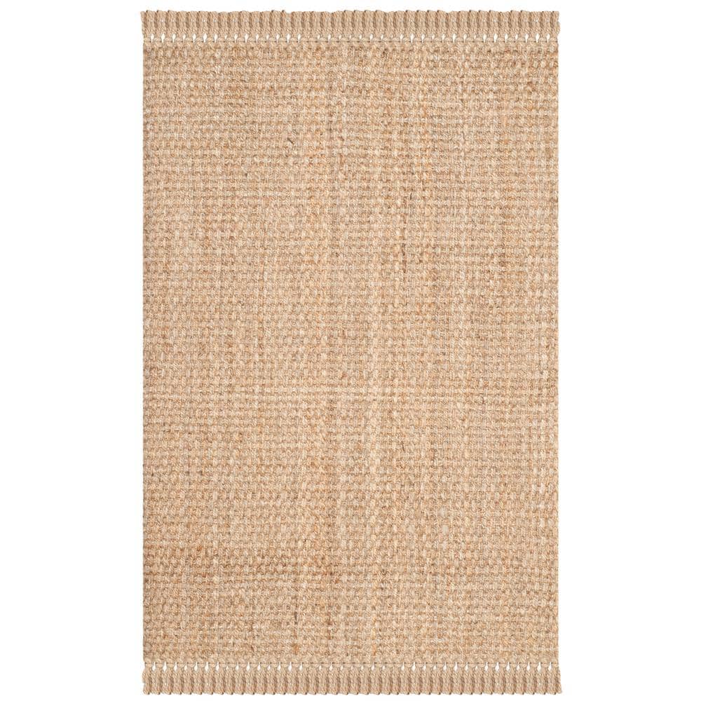 Natural Fiber Beige 4 ft. x 6 ft. Solid Area Rug price history on PriceWatchPro