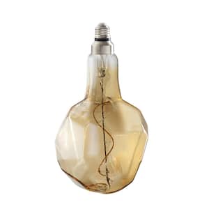 60-Watt Equivalent Jewel Amber Light Dimmable LED Grand Filament Nostalgic Light Bulb
