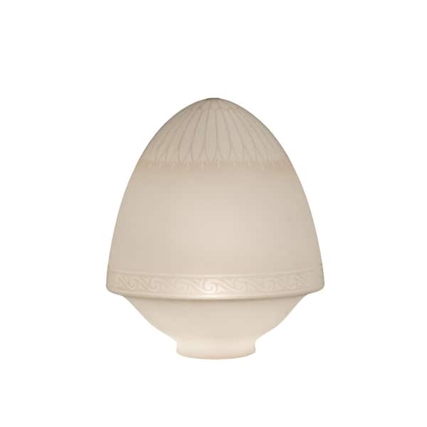 Ovum Aquinum 16 in White Colorful Glass Novelty Universal Shade with no fitter
