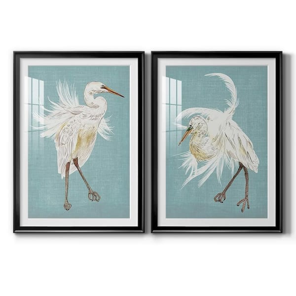 Wexford Home Heron Plumage V by Wexford Homes 2-Pieces Framed Abstract Paper Art Print 22.5 in. x 30.5 in.