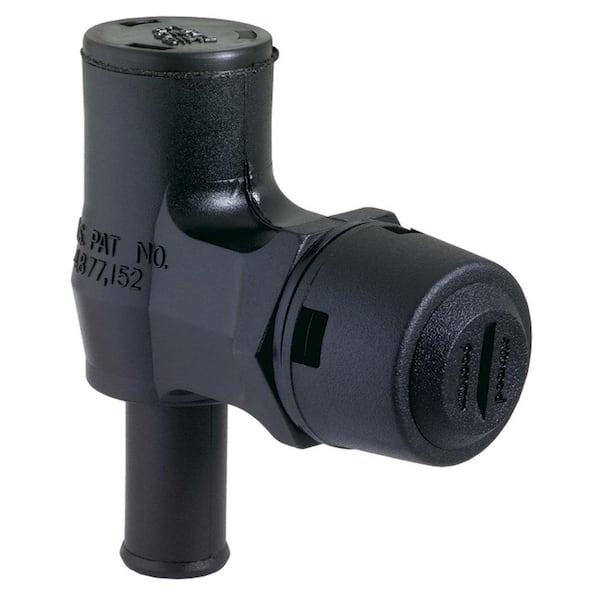 Attwood Surface Mount 90° P-Trap Vent - Black