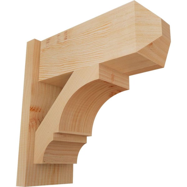 Ekena Millwork 8 in. x 18 in. x 18 in. Balboa Craftsman Smooth Douglas Fir Outlooker