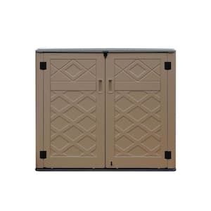 54 in. W x 35 in. D x 47 in. H Large HDPE Outdoor Storage Cabinet (shelves not included)