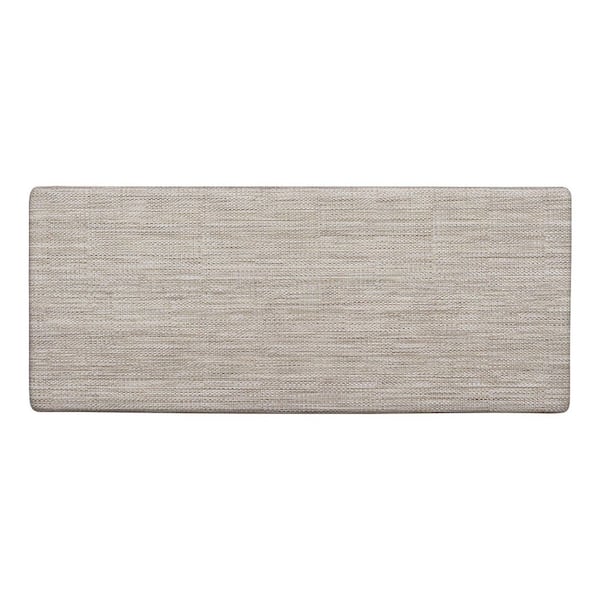 EVIDECO French home goods Ultra-Soft 48 in. x 20 in. Polyester High-Density Foam Non-Slip Indoor Anti Fatigue Mat Beige
