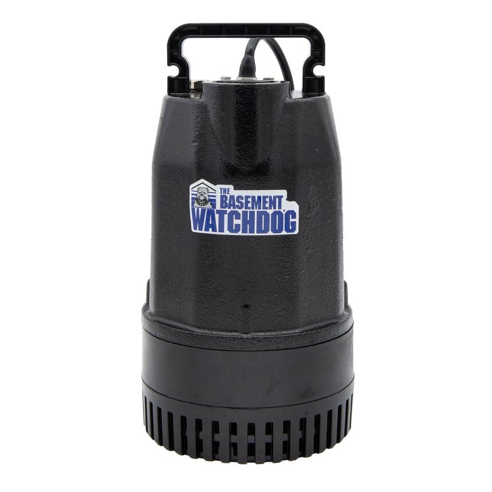 1/2 HP Black Cast Iron Submersible Sump Pump with Dual Reed Switch