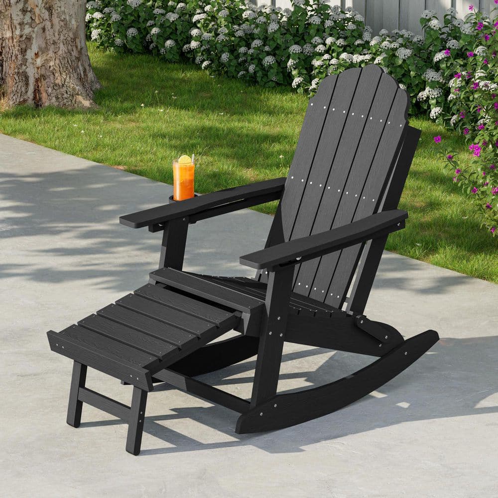 Livewood Folding Ergonomic Adirondack Chair, 3-Position Adjustable