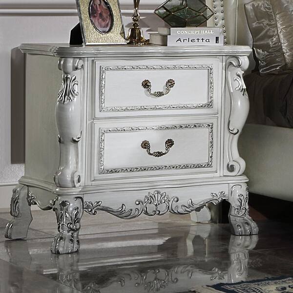 Acme Furniture Dresden II Bone White Finish 2-Drawers 20 in. W