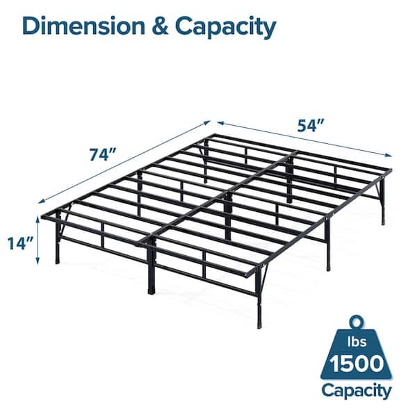 Zinus SmartBase Compack Full Metal Bed Frame HD-ASB-F - The Home Depot