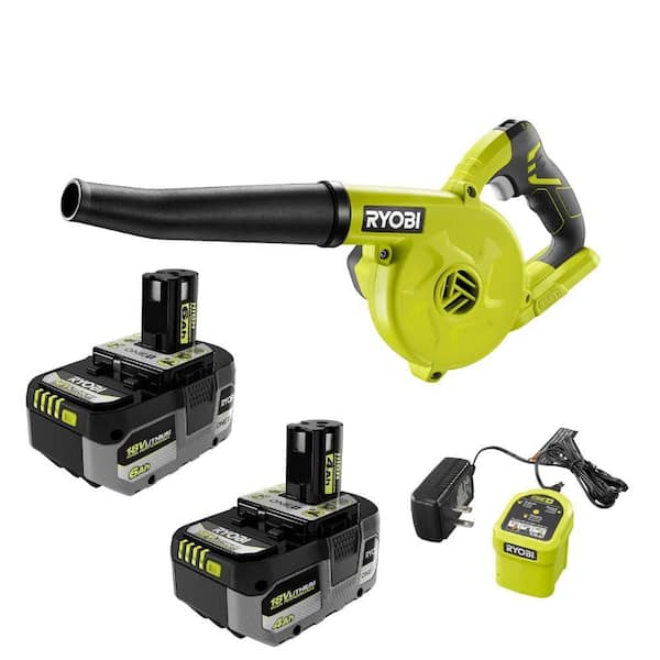 ONE+ 18V Lithium-Ion HIGH PERFORMANCE Kit w/ 4 Ah Battery, 6 Ah Battery, Charger, & FREE ONE+ Compact Workshop Blower
