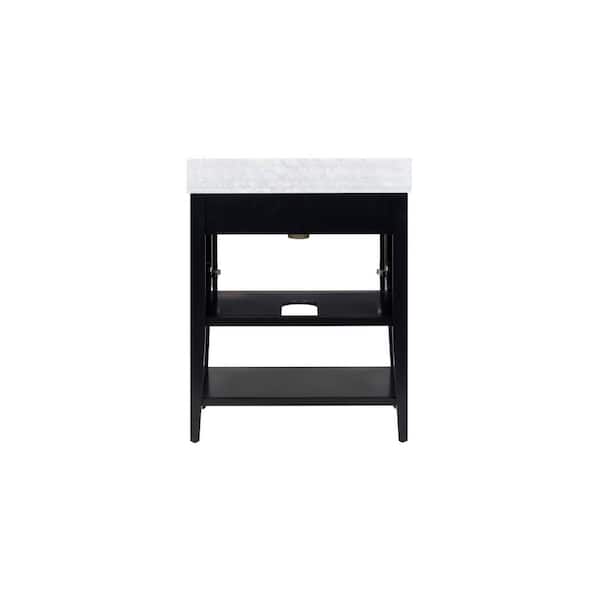 Home Decorators Collection Sherway 31 in. Single Sink Black