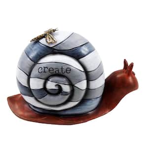 Create Snail Statue with Solar-Powered LED Light