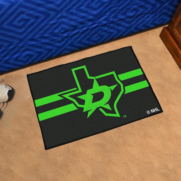 Dallas Stars Black 1.5 ft. x 2.5 ft. Starter Area Rug
