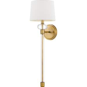 Barbour 1-Light Weathered Brass Wall Sconce