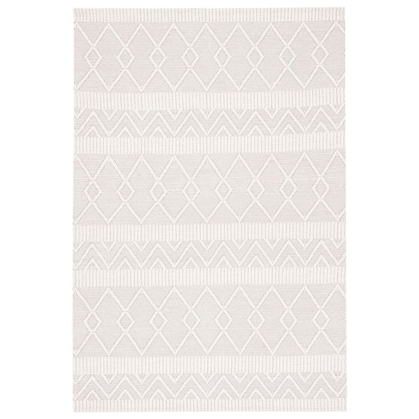 SAFAVIEH Marbella Ivory/Beige 5 ft. x 8 ft. Diamond Geometric Area Rug