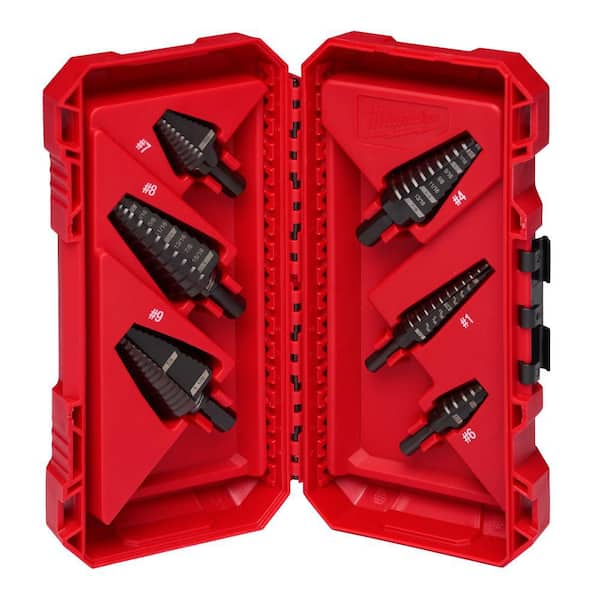 Milwaukee Black Oxide Step Drill Bit Set (6-Piece) 48-89-9224