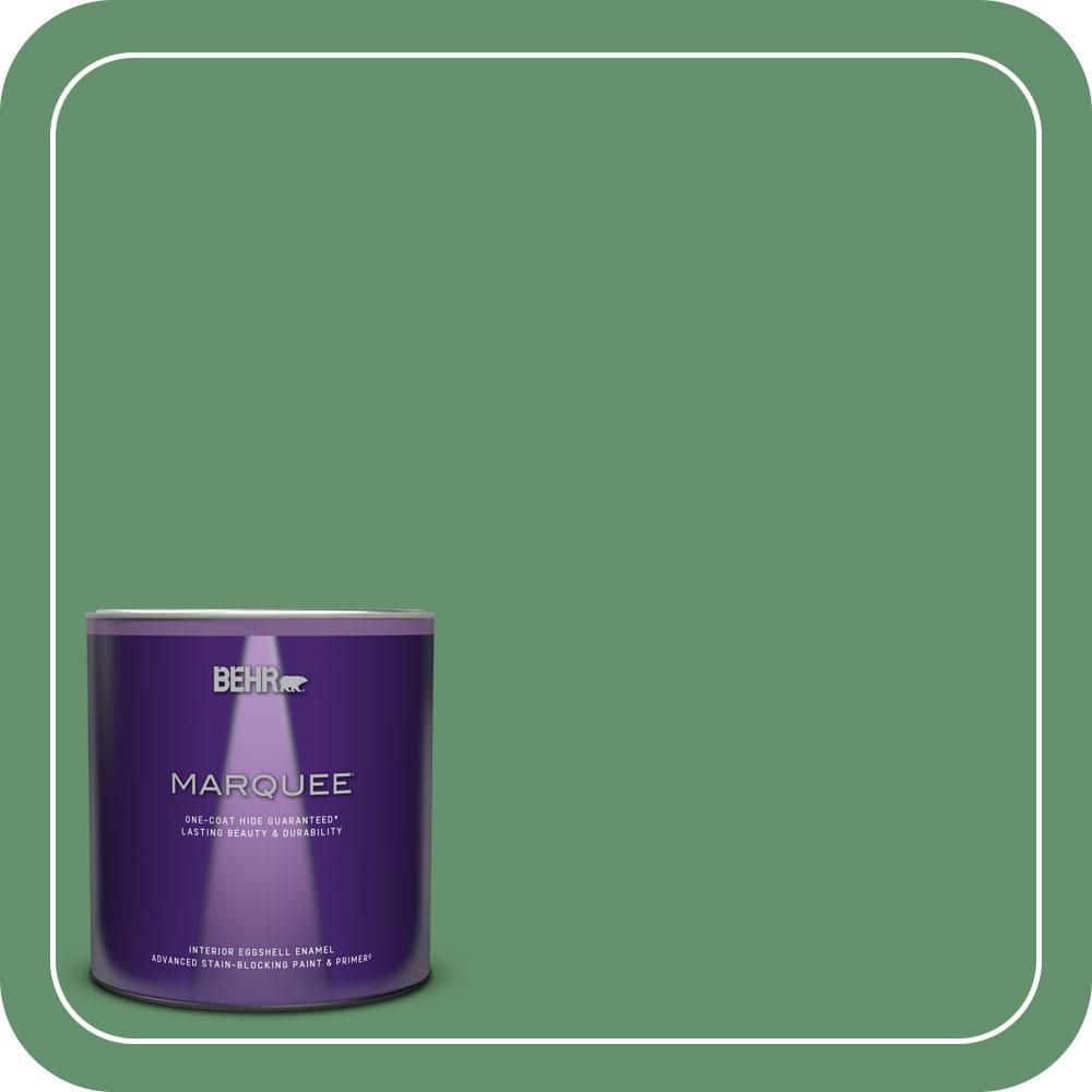BEHR MARQUEE 1 qt. #460D-6 Manchester Eggshell Enamel Interior Paint ...