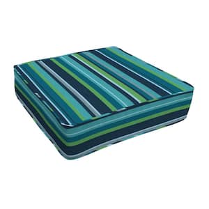 Outdoor Deep Seating Lounge Seat Cushion Stripe Poolside