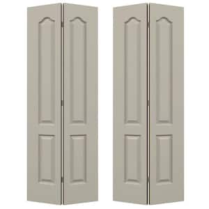 36 in. x 80 in. Princeton White Painted Smooth Molded Composite MDF Closet Bi-fold Double Door