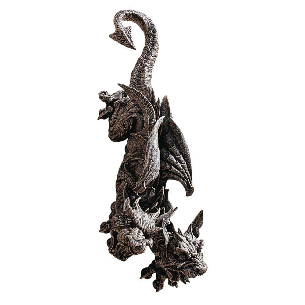 Design Toscano 24 In X 8 In Double Trouble Hanging Gargoyle Sculpture   Design Toscano Outdoor Wall Sculptures Cl4189 64 1000 