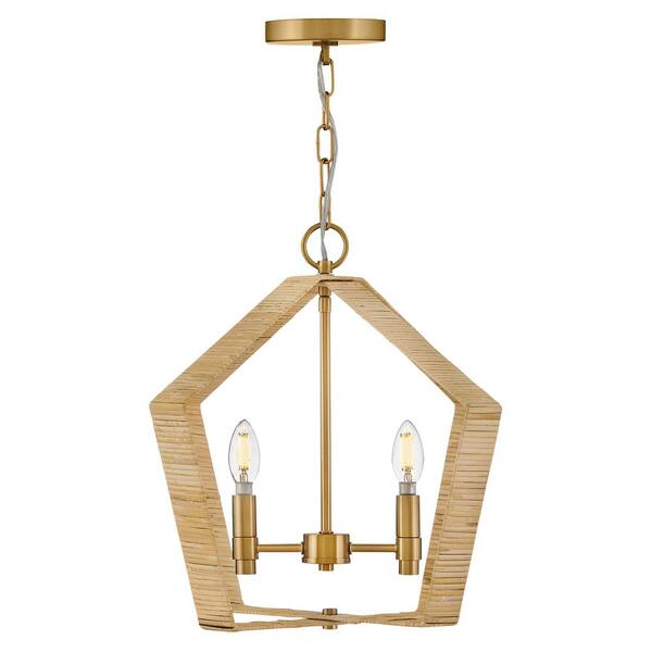 LARK - Sammi 2-Light Lacquered Brass Pendant Light