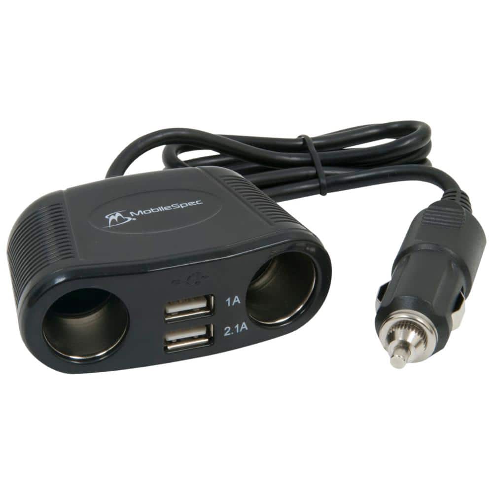 SANOXY Power Supply Adapter Cable for Car, Truck, Bus 12-Volt - 24-Volt Cigarette  Lighter Port SANOXY-VNDR-carlighter-male - The Home Depot
