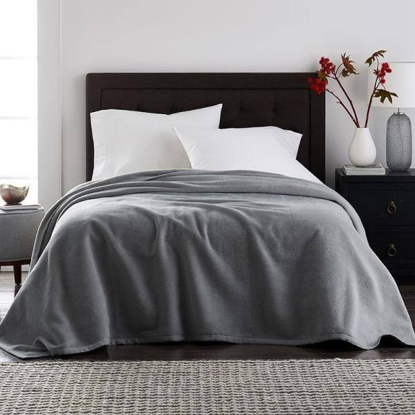 Cotton Fleece Suede Twin Woven Blanket 
