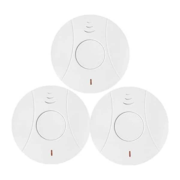 Smoke and Carbon Monoxide Detector Alarm Photoelectric Sensor Home Safety Device 3 Pack Model B0GCZPCHKJ