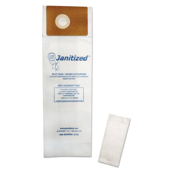 JANITIZED Vacuum Filter Bags Designed to Fit Advance Spectrum